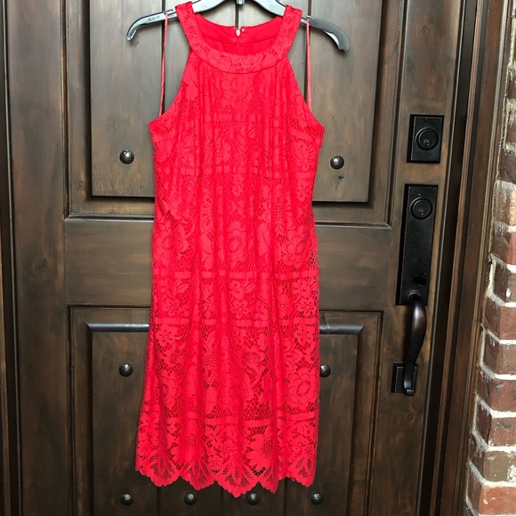 Brand 🆕 Beautiful Red Lace Dress - Picture 2 of 8